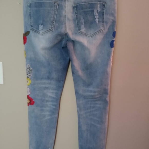 Rock & Indigo Embellished Jeans!! Sz 8/28!! - Picture 8 of 8